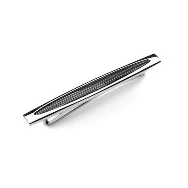 Graphite Skimm Stripe Tie Clip by