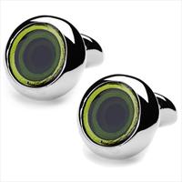 Green Looney Step Cufflinks by