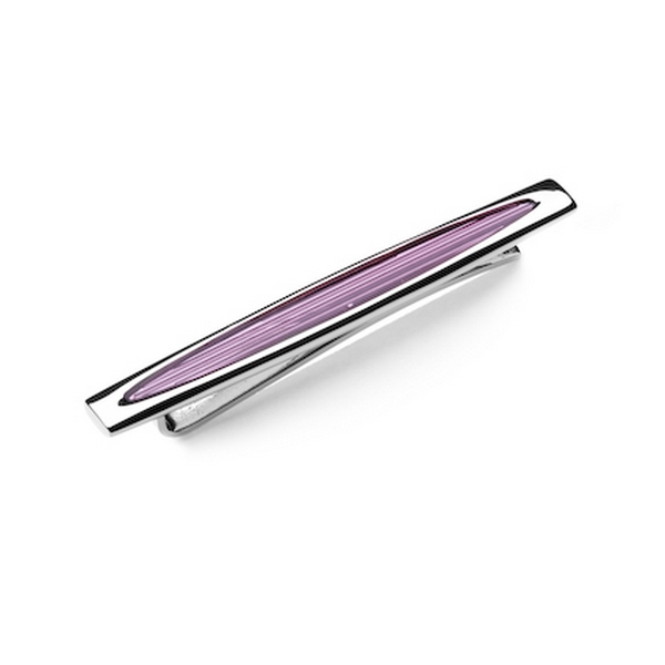 Pink Skimm Stripe Tie Clip by