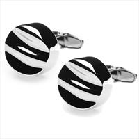 Steel Ripple Cufflinks by