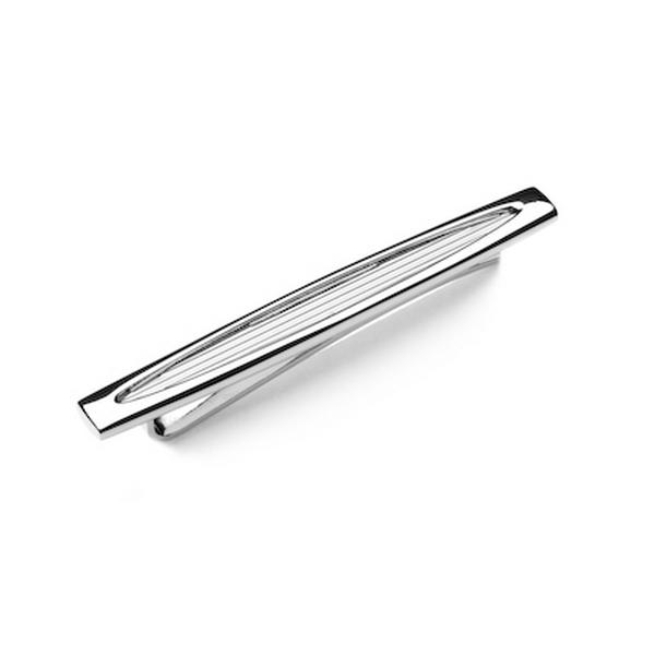 Steel Skimm Stripe Tie Clip by