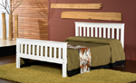 White High Footend Bedstead 120cm x 190cm