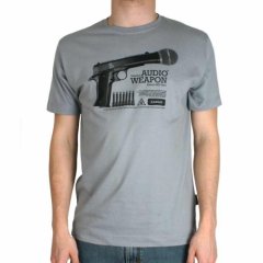 Mens Dephect Audio Weapon Tee Sport Grey