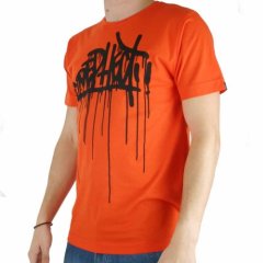 Mens Dephect Runs Tee Orange