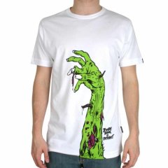 Mens Dephect Zombie Arm Tee White