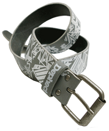 Dephect Stars Leather Grey Belt