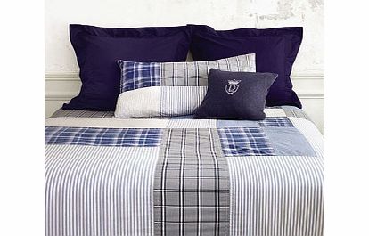 Descamps Tailor Denim Bedding Fitted Sheets Super King