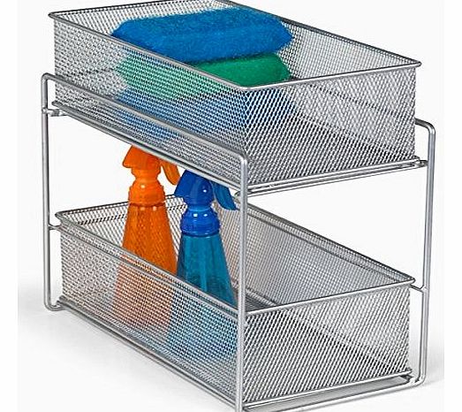 Design Ideas Silver Wire Mesh Kitchen Cupboard Baskets