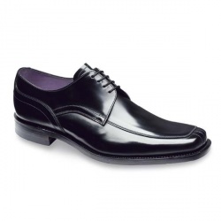 Design Loake Mens Artemis Leather Upper Leather/Textile Lining Leather/Textile Lining in Black