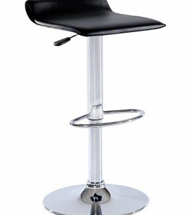 Designa Furniture Designer Bar Stool with Gas Lift, 66-87 x 38 x 38 cm, Black