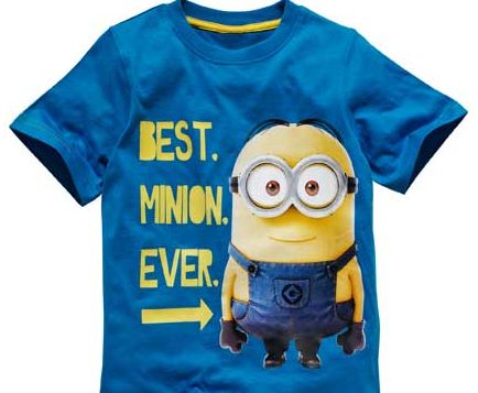 Minions Boys Blue T-Shirt - 7-8