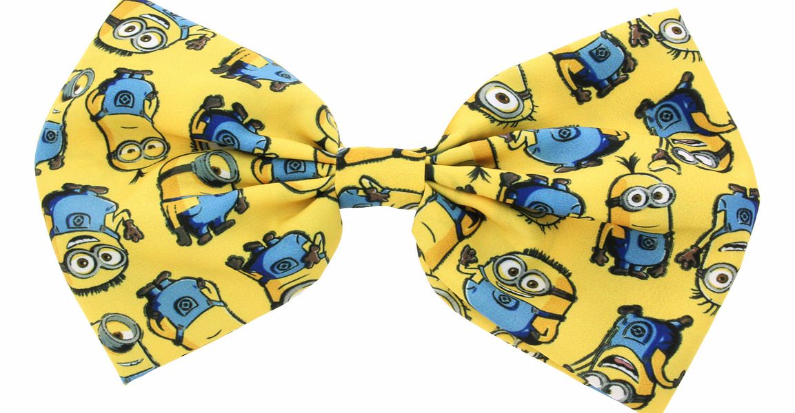 Minions Print Statement Bow Clip