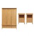 Triple Wardrobe & 2 Bedside Chests Set