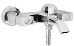 Deva Edge Wall Mounted Bath Shower Mixer Tap and Kit