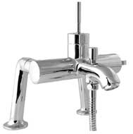 Evolution Pillar Mounted Bath Shower Mixer Tap and Kit