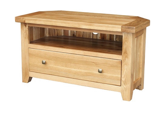 Oak Corner TV Unit