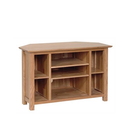 Devon Oak Corner Video Cabinet