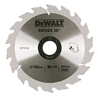 190x30mm 18T TCT Circular Saw Blade