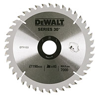 190x30mm 40T TCT Circular Saw Blade