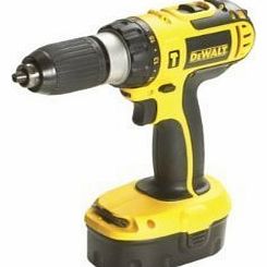 DeWalt  Cordless 18v Volt Combi Hammer Drill DC725KA With 3 x Batteries (DE9098) And 1 Hour Charger (DE9116)