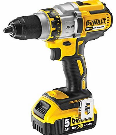 DeWalt  DCD990P2-GB Cordless XR 3-Speed Brushless Drill Driver with 2 x 5Ah Batteries