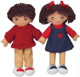 Dexter Multicultural Hispanic 20` Girl and Boy Rag Doll