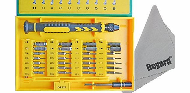 Deyard 38 in 1 Premium Screwdriver Set Repair Tool Kit Fix Iphone/laptop/smartphone/macbook/xbox with Case