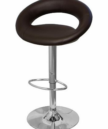 DF Sales Ltd DF Sales Lamboro Sorrento Leather Bar Stool, Brown