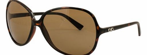 DG Eyewear DG Womens Ladies Designer Large Vintage Tort Sunglasses 