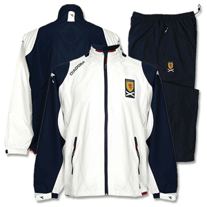 08-09 Scotland Tracksuit White/Navy