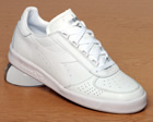 Borg Elite White/White Leather Trainers