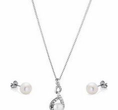 Swarovski Adaliz freshwater pearl set