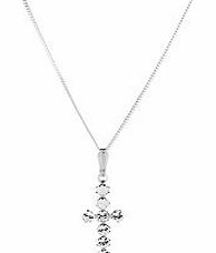 Swarovski crucifix pendant neckace