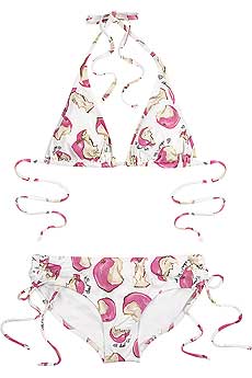 Diane von Furstenberg Apple print bikini