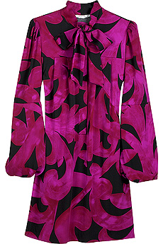 Atika pussybow neck dress