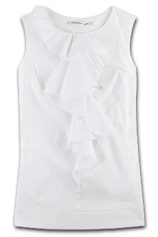 Diane von Furstenberg George ruffle-front blouse