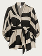 diane von furstenberg knitwear beige black