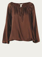 DIANE VON FURSTENBERG TOPS CHOCOLATE 6 US