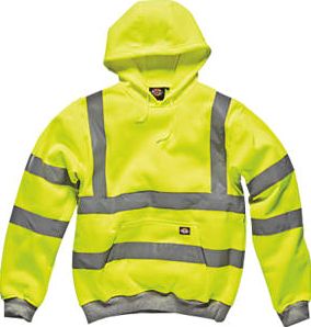 Dickies, 1228[^]1094H Hi-Vis Hoodie Saturn Yellow Extra Large