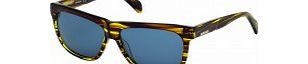 Diesel DL0100 Brown Stripe Sunglasses