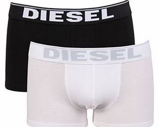 Diesel Kory 2PK Boxer Trunks Black/White Medium