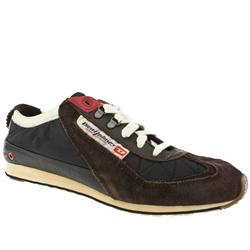 Diesel Male Unforgettable Manmade Upper in Black and Brown