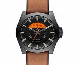 Diesel Mens Arges Black Tan Watch