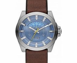 Diesel Mens Arges Blue Brown Watch