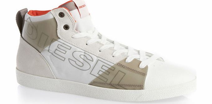 Diesel Mens Diesel G-Top Shoes - White/Elephant Skin