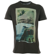 Trevelyan Dark Grey T-Shirt with Printed