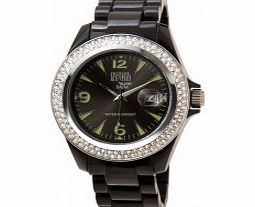 Dilligaf Neon Crystals Black Small Watch