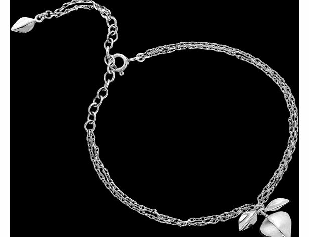 Sterling Silver Lotus Petal Bracelet