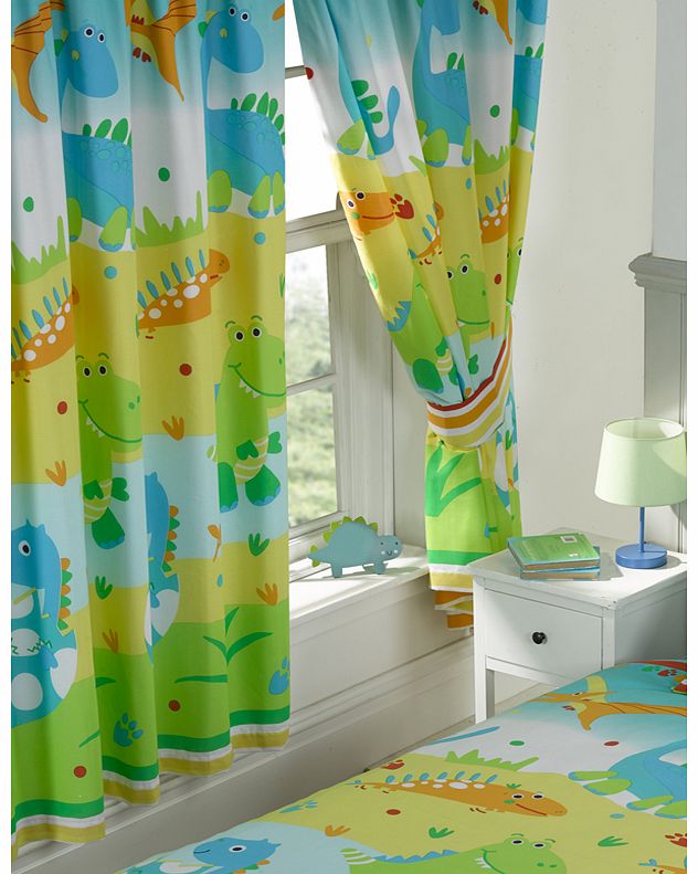 Roar Like a Dinosaur Lined Curtains