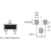 Diodes Inc. BZX84 3V9 SMT ZENER (Z16) (RC)